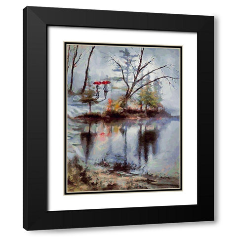 Winter Date  Black Modern Wood Framed Art Print with Double Matting by Medeiros, Celito