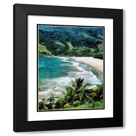 Silver Lake Black Modern Wood Framed Art Print with Double Matting by Medeiros, Celito