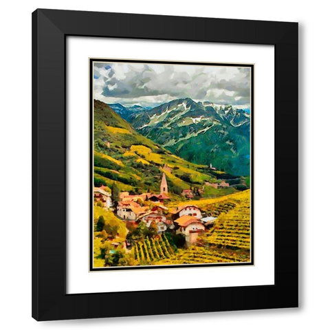 Memmories of Austria Black Modern Wood Framed Art Print with Double Matting by Medeiros, Celito