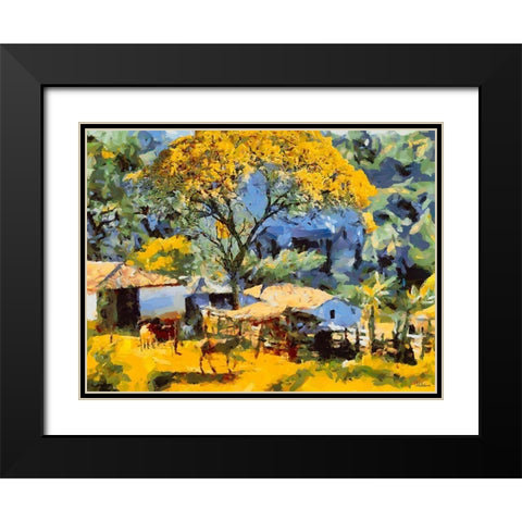 Farm in Brazil III Black Modern Wood Framed Art Print with Double Matting by Medeiros, Celito