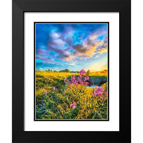 Beautiful Nature Black Modern Wood Framed Art Print with Double Matting by Medeiros, Celito