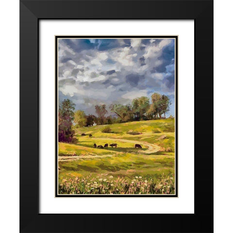 Long Way Home IV Black Modern Wood Framed Art Print with Double Matting by Medeiros, Celito
