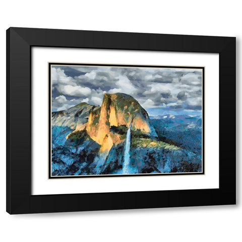Yosemite NP9 Black Modern Wood Framed Art Print with Double Matting by Medeiros, Celito