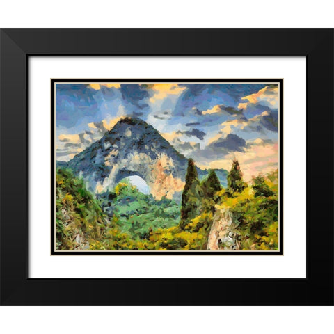 National Parks 8 Black Modern Wood Framed Art Print with Double Matting by Medeiros, Celito