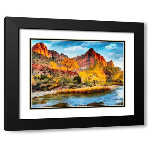 Great National Parks II Black Modern Wood Framed Art Print with Double Matting by Medeiros, Celito