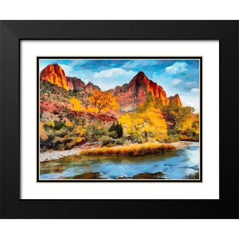 Great National Parks II Black Modern Wood Framed Art Print with Double Matting by Medeiros, Celito