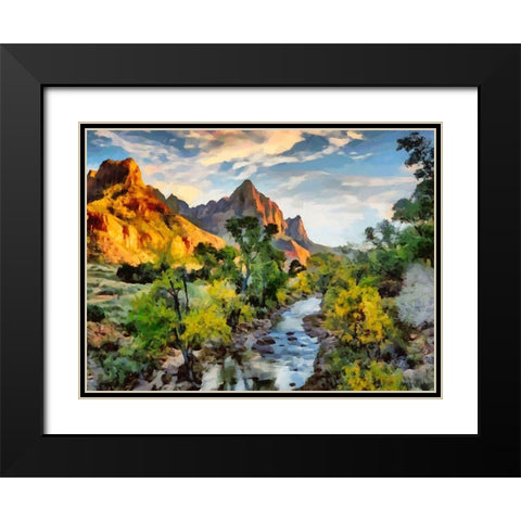 Great National Parks IV Black Modern Wood Framed Art Print with Double Matting by Medeiros, Celito