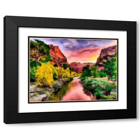 Great National Parks IX Black Modern Wood Framed Art Print with Double Matting by Medeiros, Celito