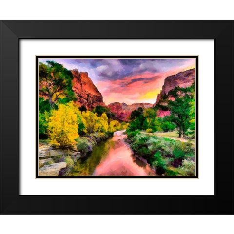 Great National Parks IX Black Modern Wood Framed Art Print with Double Matting by Medeiros, Celito