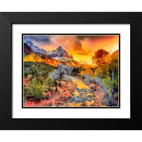 Great National Parks X Black Modern Wood Framed Art Print with Double Matting by Medeiros, Celito
