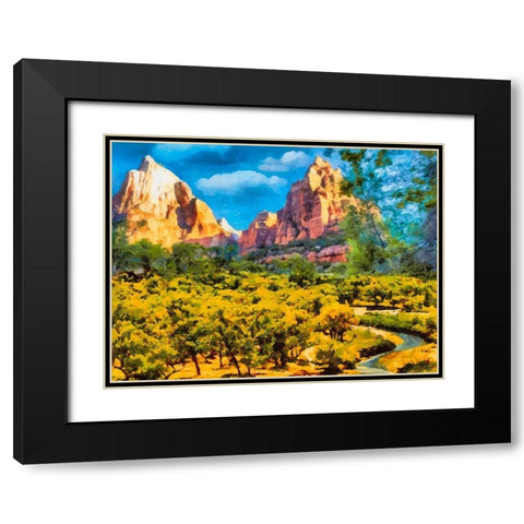 Great National Parks XII Black Modern Wood Framed Art Print with Double Matting by Medeiros, Celito