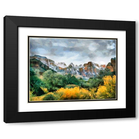 Great National Parks XV Black Modern Wood Framed Art Print with Double Matting by Medeiros, Celito