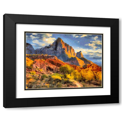 Beauty of Rocks IV Black Modern Wood Framed Art Print with Double Matting by Medeiros, Celito