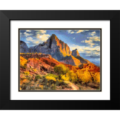 Beauty of Rocks IV Black Modern Wood Framed Art Print with Double Matting by Medeiros, Celito