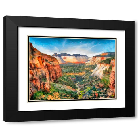 Beauty of Rocks VI Black Modern Wood Framed Art Print with Double Matting by Medeiros, Celito