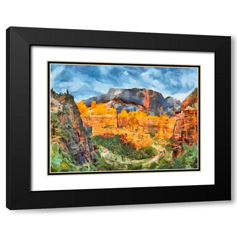 Beauty of Rocks VIII Black Modern Wood Framed Art Print with Double Matting by Medeiros, Celito