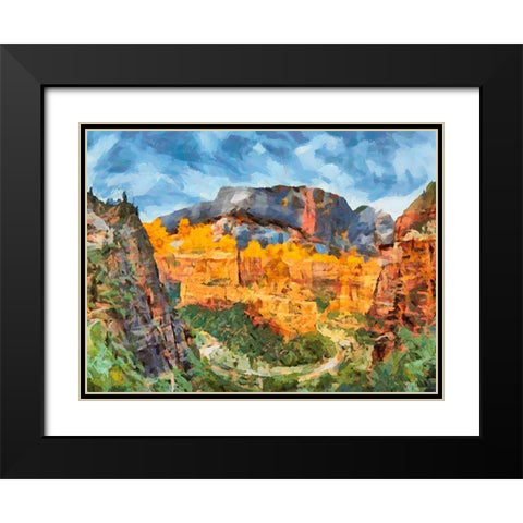 Beauty of Rocks VIII Black Modern Wood Framed Art Print with Double Matting by Medeiros, Celito
