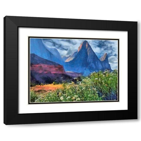 Beauty of Rocks XI Black Modern Wood Framed Art Print with Double Matting by Medeiros, Celito