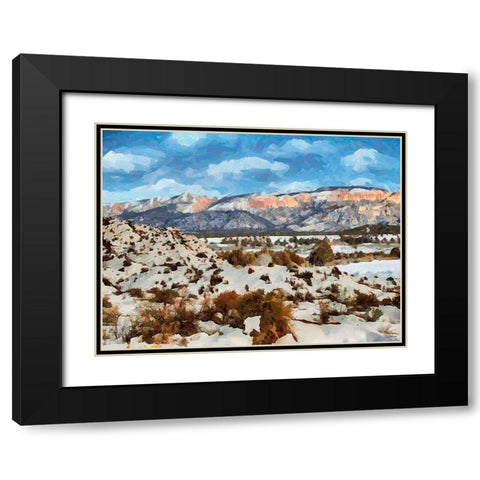 Beauty of Rocks XII Black Modern Wood Framed Art Print with Double Matting by Medeiros, Celito