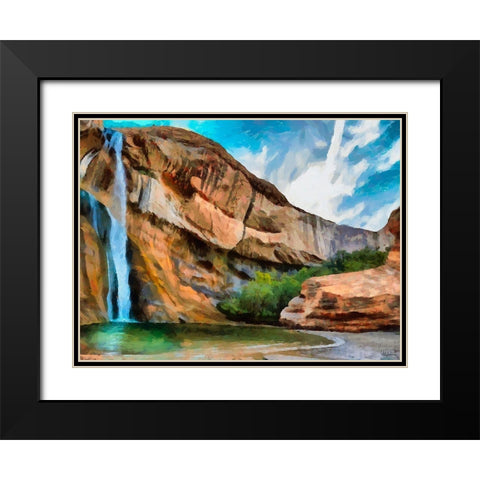 Beauty of Rocks XIII Black Modern Wood Framed Art Print with Double Matting by Medeiros, Celito