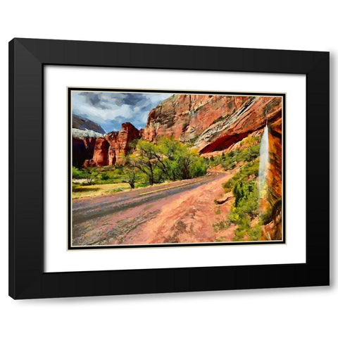 Beauty of Rocks XIV Black Modern Wood Framed Art Print with Double Matting by Medeiros, Celito