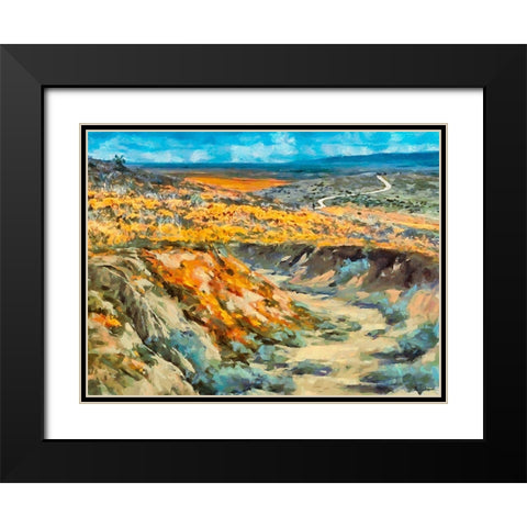 Beauty of Rocks XVII Black Modern Wood Framed Art Print with Double Matting by Medeiros, Celito