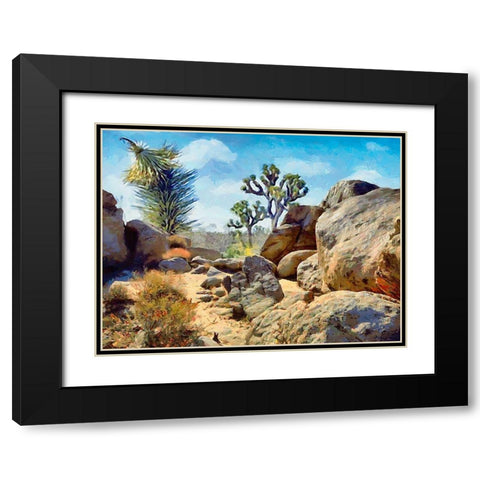 Beauty of Rocks XIX Black Modern Wood Framed Art Print with Double Matting by Medeiros, Celito