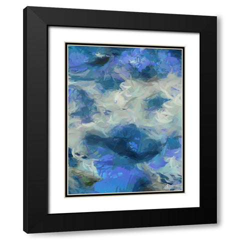Abstract VI Black Modern Wood Framed Art Print with Double Matting by Medeiros, Celito