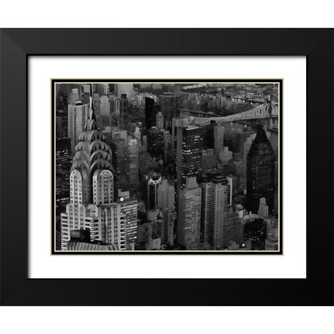 My lovely New York IX Black Modern Wood Framed Art Print with Double Matting by Medeiros, Celito