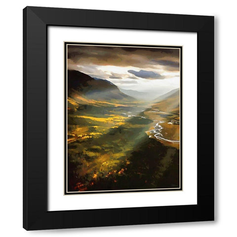 Beautiful Sunrise - Diptych A Black Modern Wood Framed Art Print with Double Matting by Medeiros, Celito
