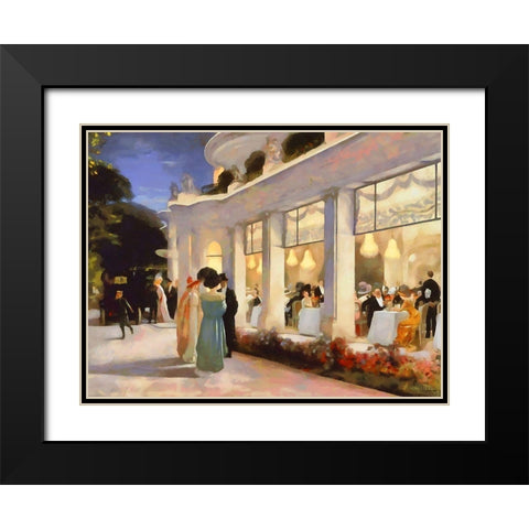 France long time ago V Black Modern Wood Framed Art Print with Double Matting by Medeiros, Celito