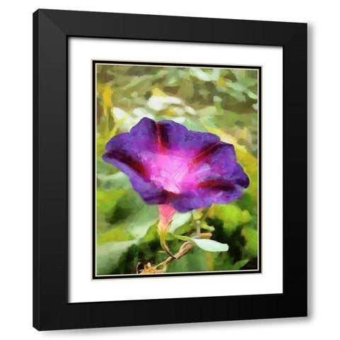 Spring Floral Variations XI Black Modern Wood Framed Art Print with Double Matting by Medeiros, Celito