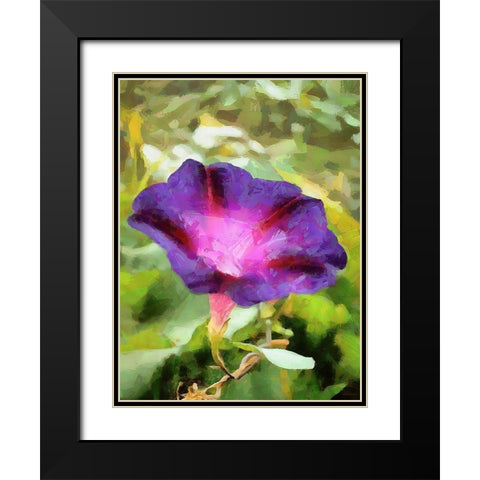 Spring Floral Variations XI Black Modern Wood Framed Art Print with Double Matting by Medeiros, Celito