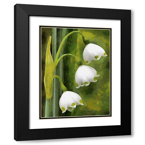 Spring Floral Variations XXXVII Black Modern Wood Framed Art Print with Double Matting by Medeiros, Celito