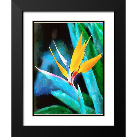 Spring Floral Variations XLIV Black Modern Wood Framed Art Print with Double Matting by Medeiros, Celito