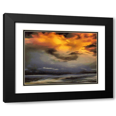 Sky after the Storm Black Modern Wood Framed Art Print with Double Matting by Medeiros, Celito