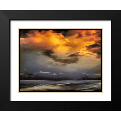 Sky after the Storm Black Modern Wood Framed Art Print with Double Matting by Medeiros, Celito