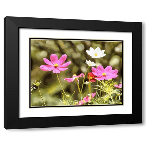 Field Flowers III Black Modern Wood Framed Art Print with Double Matting by Medeiros, Celito