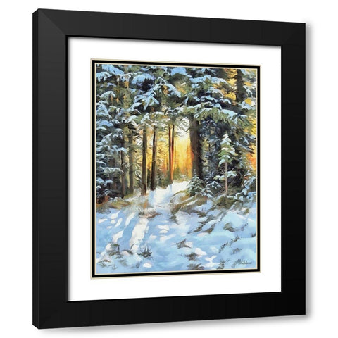 Sunny Day in Winter I Black Modern Wood Framed Art Print with Double Matting by Medeiros, Celito