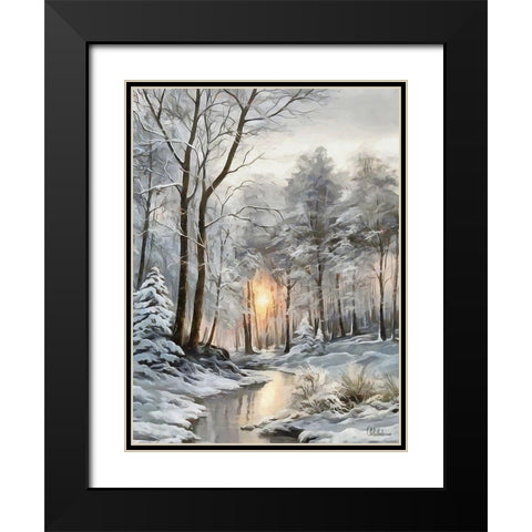 Sunny Day in Winter VI Black Modern Wood Framed Art Print with Double Matting by Medeiros, Celito