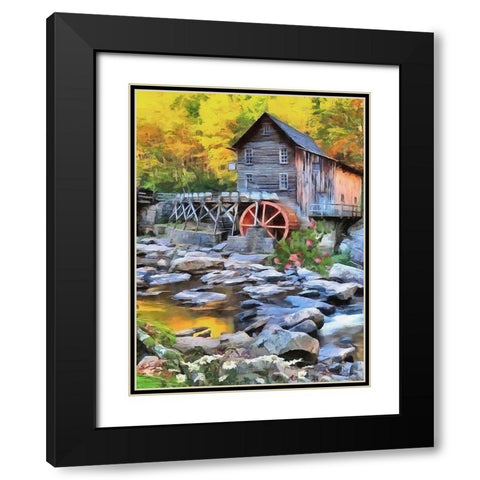Mill Collection I Black Modern Wood Framed Art Print with Double Matting by Medeiros, Celito