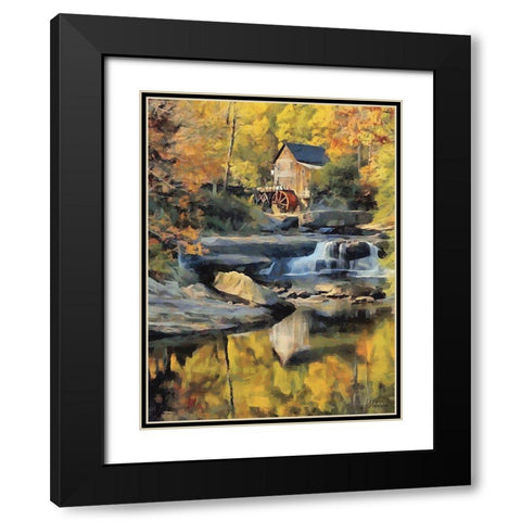 Mill Collection III Black Modern Wood Framed Art Print with Double Matting by Medeiros, Celito