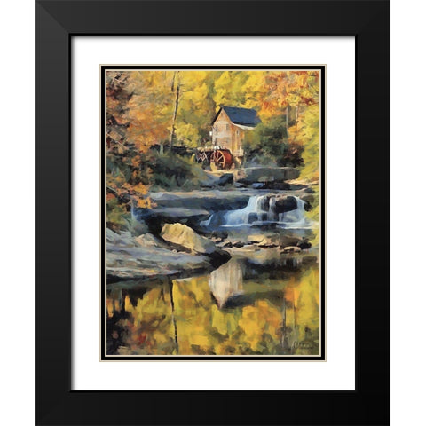 Mill Collection III Black Modern Wood Framed Art Print with Double Matting by Medeiros, Celito