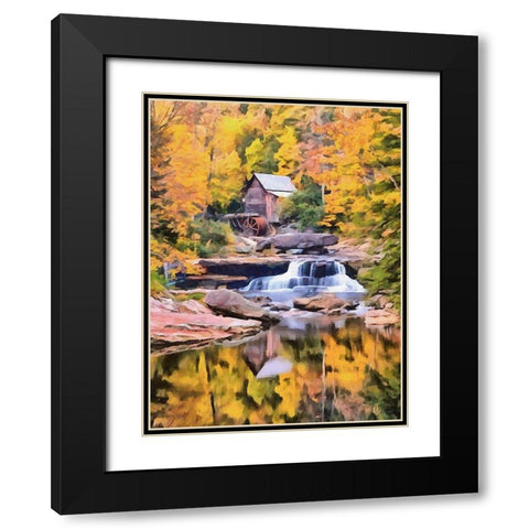 Mill Collection IV Black Modern Wood Framed Art Print with Double Matting by Medeiros, Celito