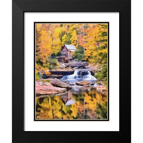 Mill Collection IV Black Modern Wood Framed Art Print with Double Matting by Medeiros, Celito