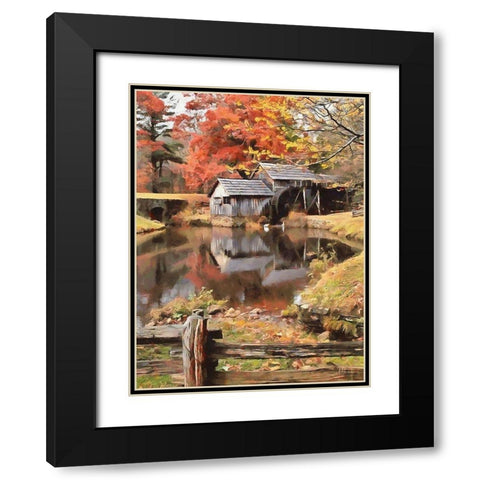 Mill Collection V Black Modern Wood Framed Art Print with Double Matting by Medeiros, Celito