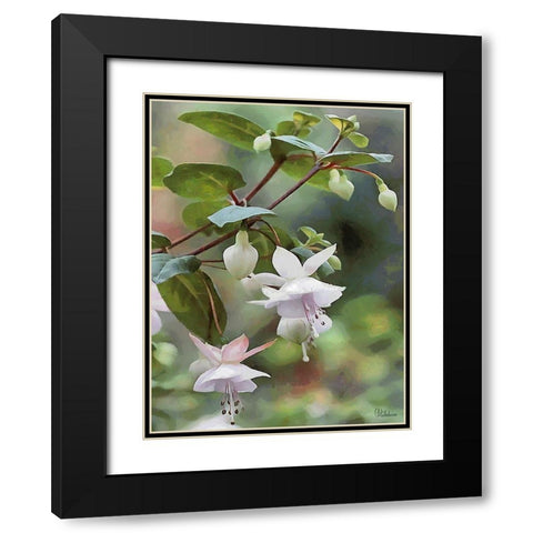 I like Flowers V Black Modern Wood Framed Art Print with Double Matting by Medeiros, Celito