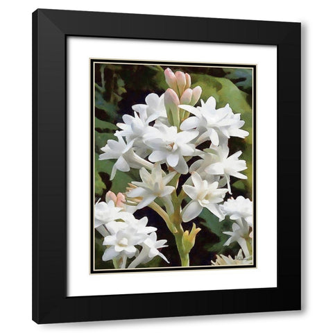 I like Flowers IX Black Modern Wood Framed Art Print with Double Matting by Medeiros, Celito