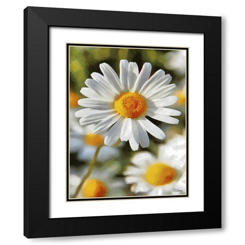 I like Flowers XII Black Modern Wood Framed Art Print with Double Matting by Medeiros, Celito