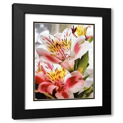 I like Flowers XIII Black Modern Wood Framed Art Print with Double Matting by Medeiros, Celito